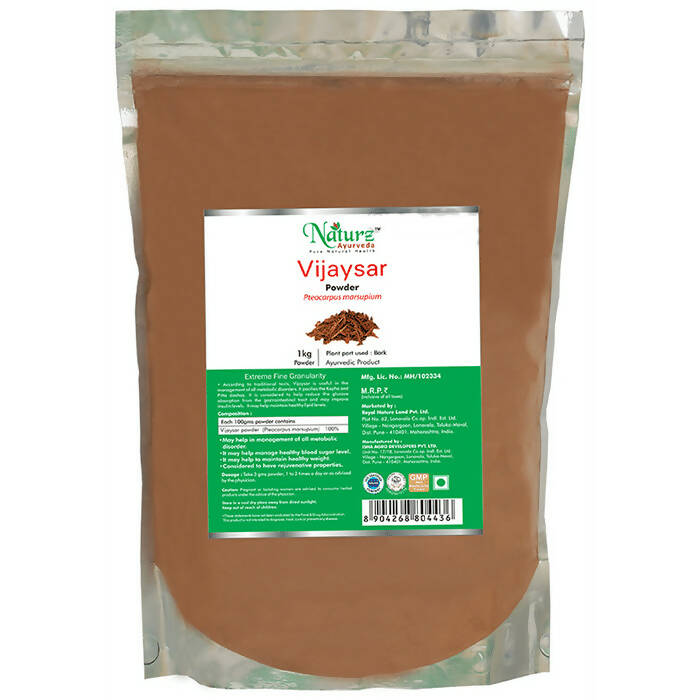 Naturz Ayurveda Vijaysar Powder - Distacart