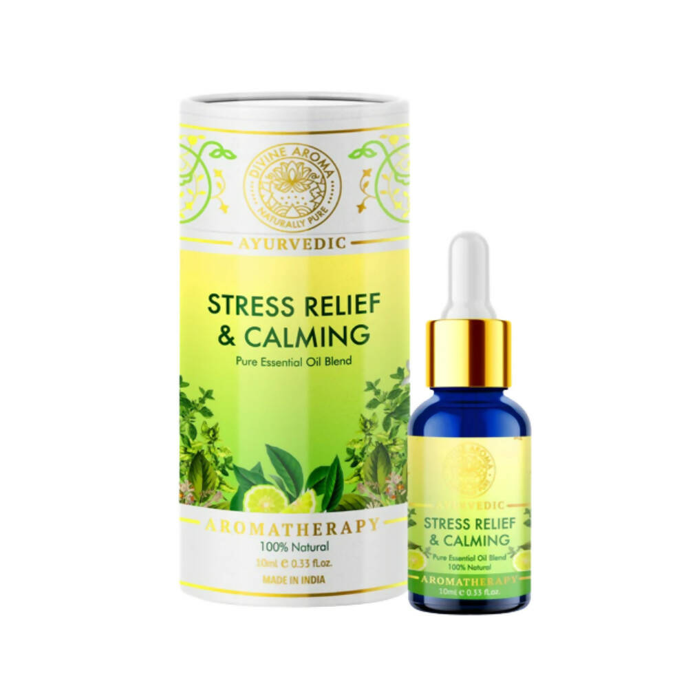 Divine Aroma Stress Relief & Calming Blend Essential Oil - Distacart