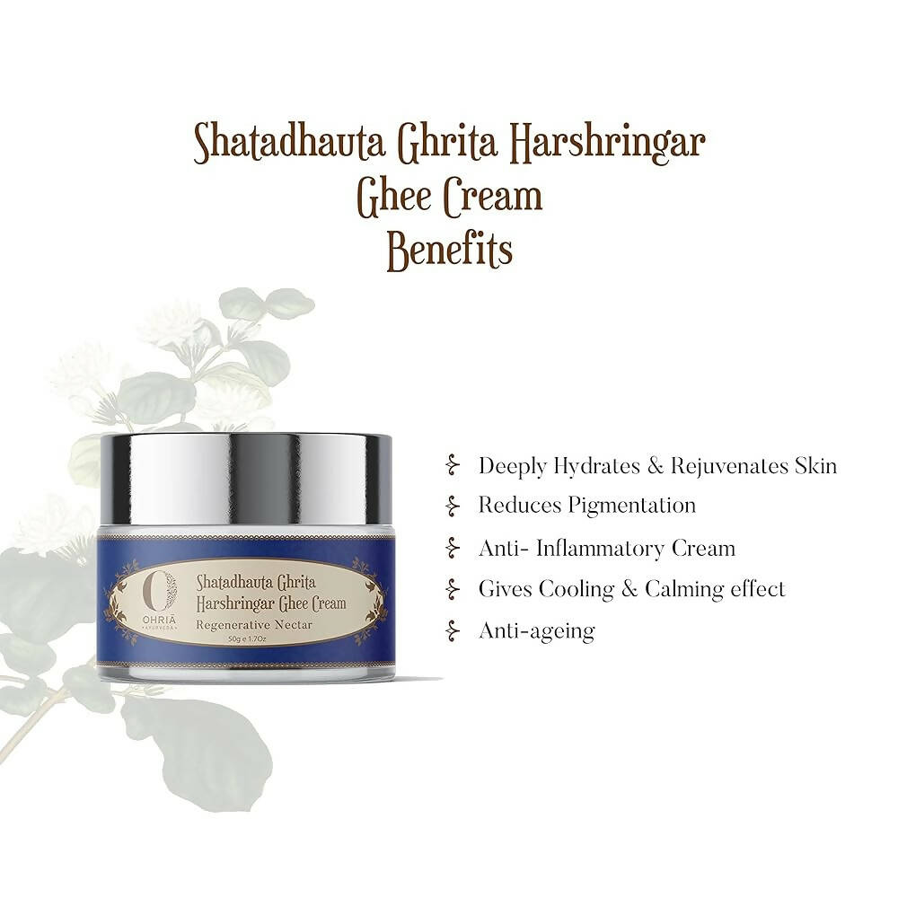 Ohria Ayurveda Harshringar Ghee Cream - Distacart