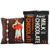 Fancy Rakhis With Amul Dark & Milk Chocolates