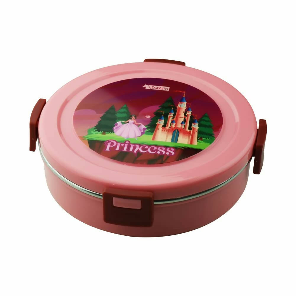 Dubblin Tweaty Stainless Steel Round Lunch Box - Distacart