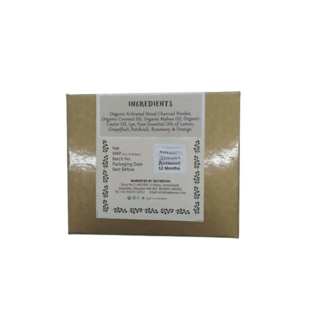 Satjeevan Organic Activated Charcoal Soap - Distacart