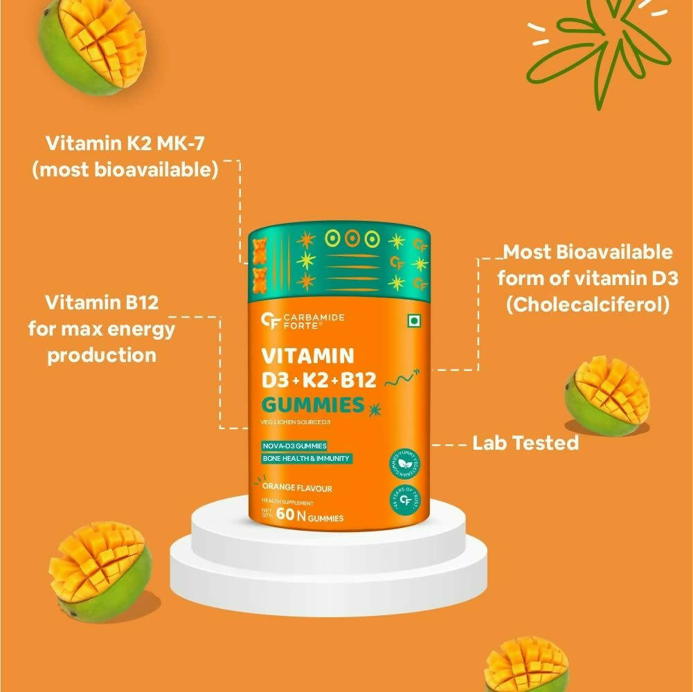 Carbamide Forte Vitamin D3 K2 B12 - Gummies - Distacart