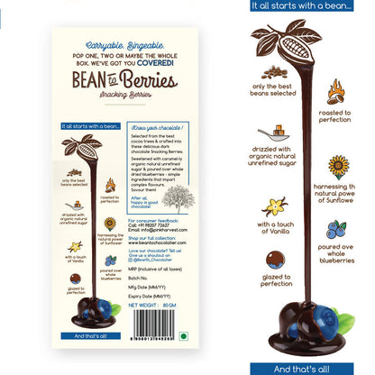Pink Harvest Bean To Berries Chocolate Coated Blueberries - Distacart