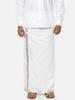 Ramraj Cotton Mens Cotton Silver Jari Dhoti - White - Distacart