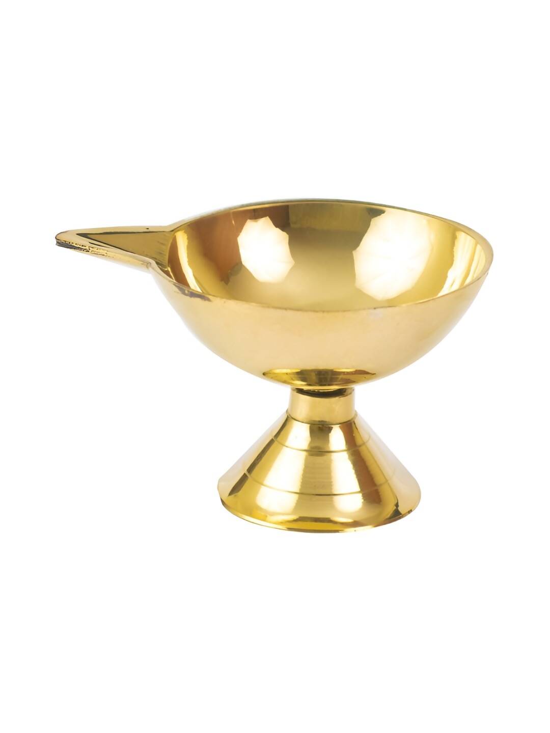 Spillbox Gold-Toned Brass Big Diya Pooja Essential - Distacart