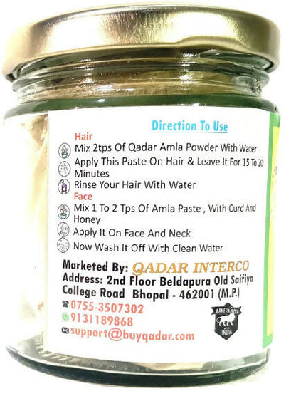 Qadar Pure & Natural Amla Powder - Distacart
