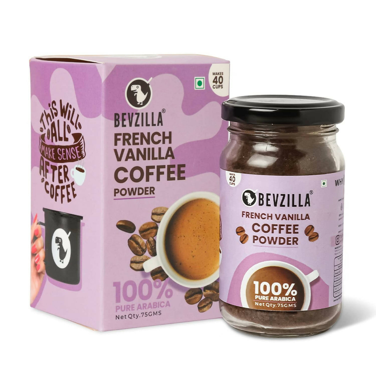 Bevzilla Instant Coffee Powder (French Vanilla Flavour) - Distacart
