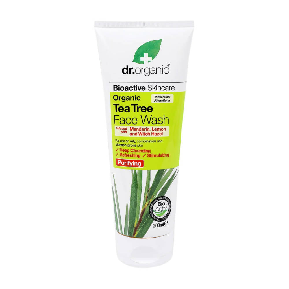 Dr.Organic Tea Tree Face Wash - Distacart