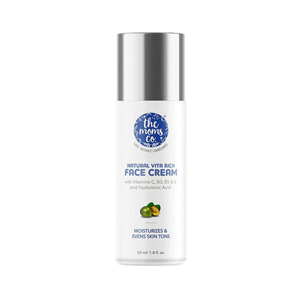 The Moms Co Natural Vita Rich Face Cream - Distacart