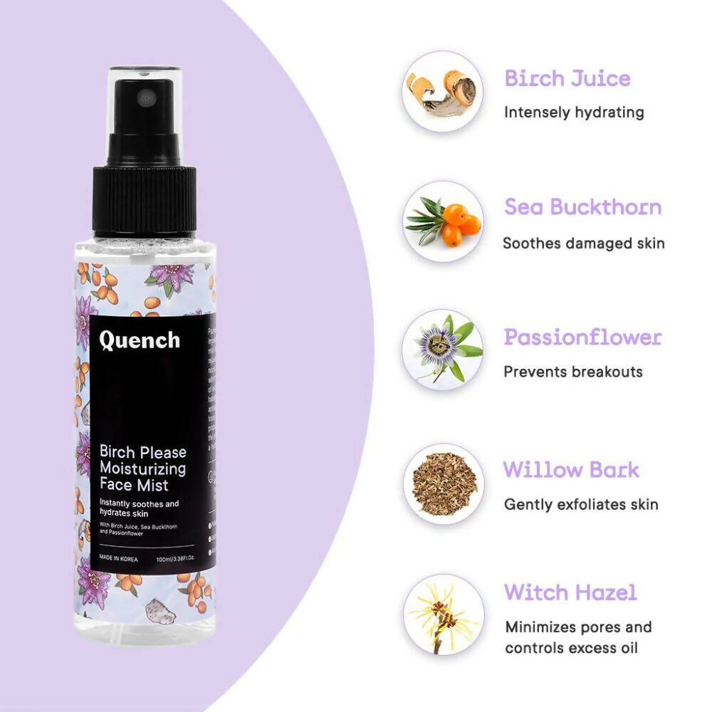 Quench Botanics Birch Please Moisturizing Face Mist - Distacart