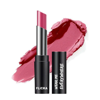 FLiCKA Wear Me Everywhere Creamy Matte Lipstick Pink Lemonade - Pink - Distacart
