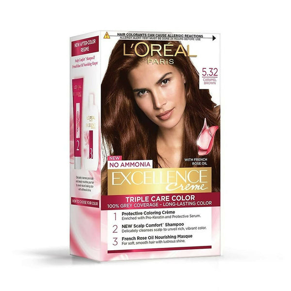 L'Oreal Paris Hair Colour - 5.32 Caramel Brown - Distacart