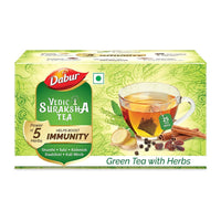 Thumbnail for Dabur Vedic Suraksha Green Tea With Herbs Bags