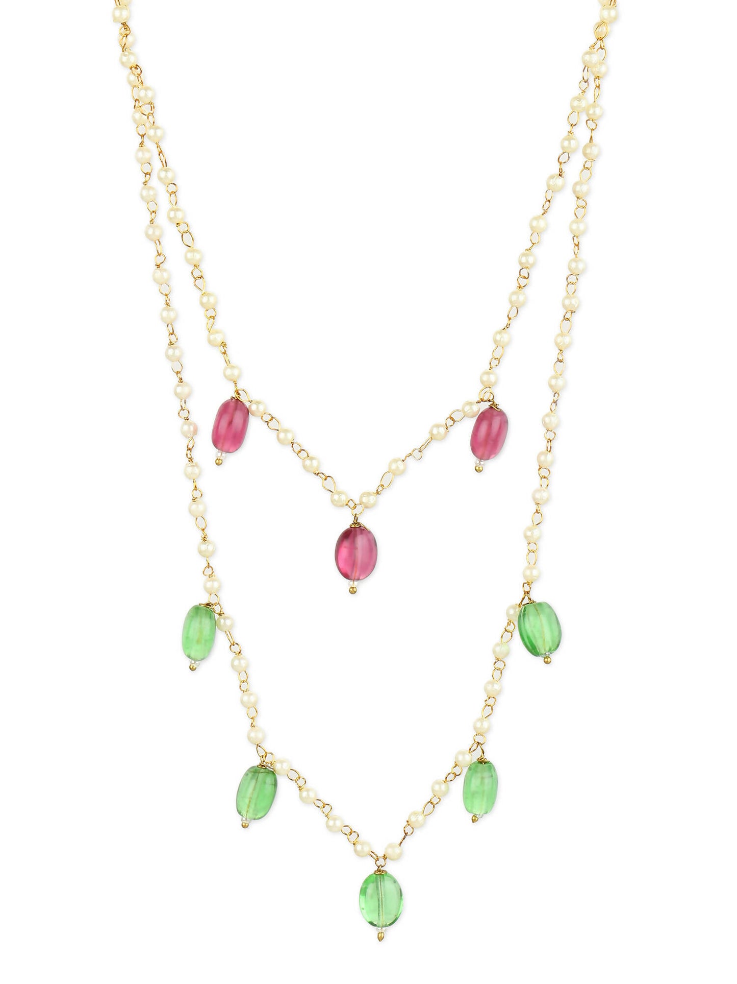 Women's Gold-Plated Necklace - Ruby Raang - Distacart