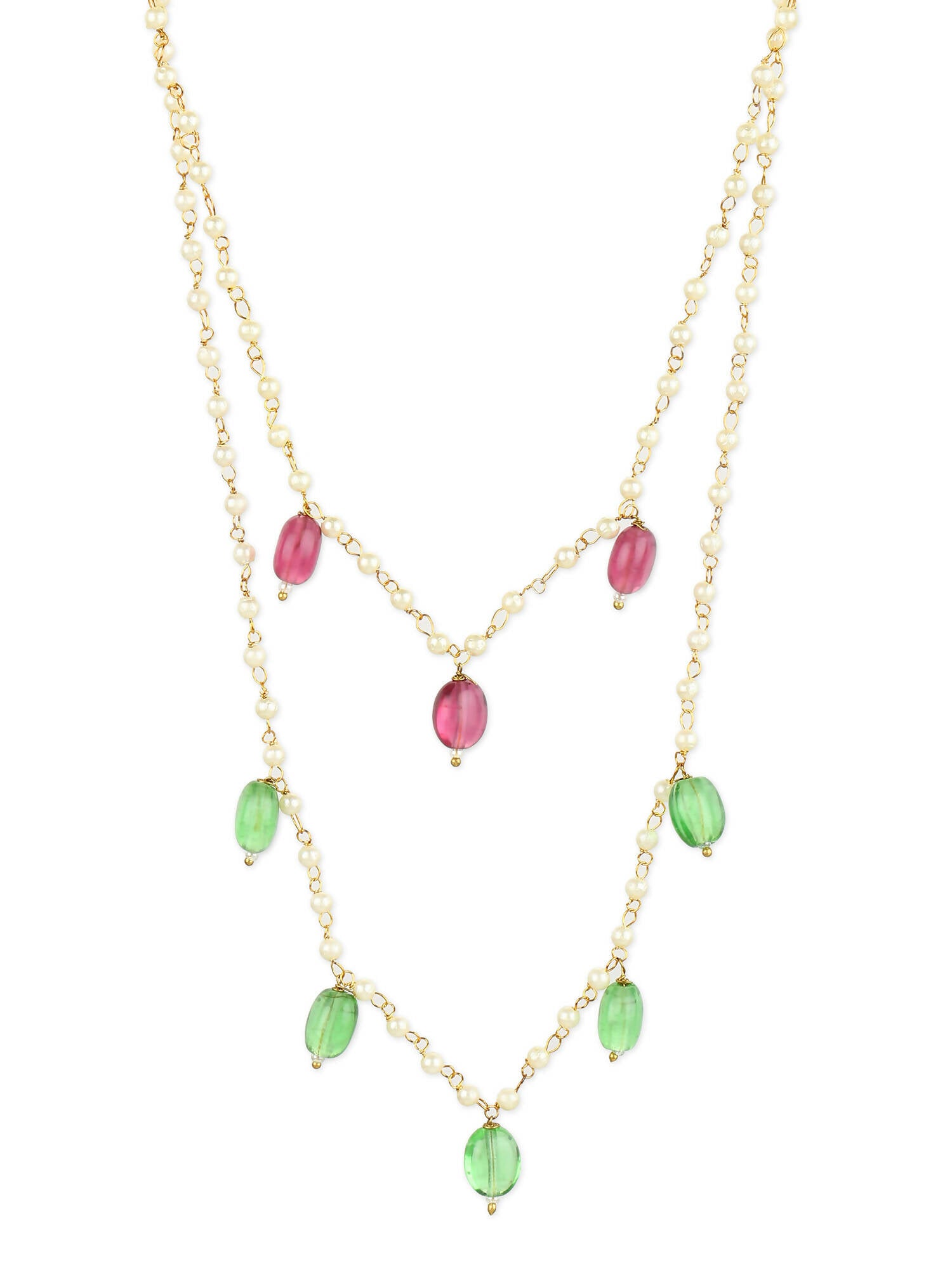 Women's Gold-Plated Necklace - Ruby Raang - Distacart