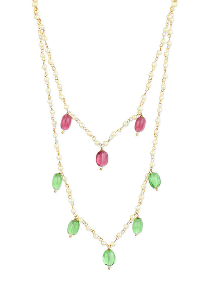 Women's Gold-Plated Necklace - Ruby Raang - Distacart