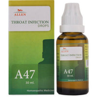 Thumbnail for Allen Homeopathy A47 Throat Infection Drops