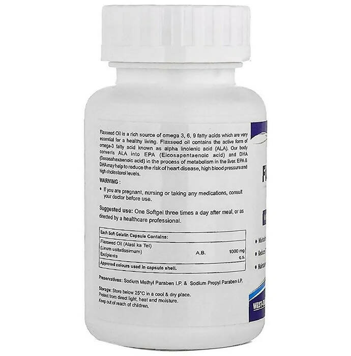 HealthVit Flaxseed Oil Softgel Capsules - Distacart