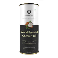 Thumbnail for Anveshan Wood Pressed Coconut Oil - 1 L