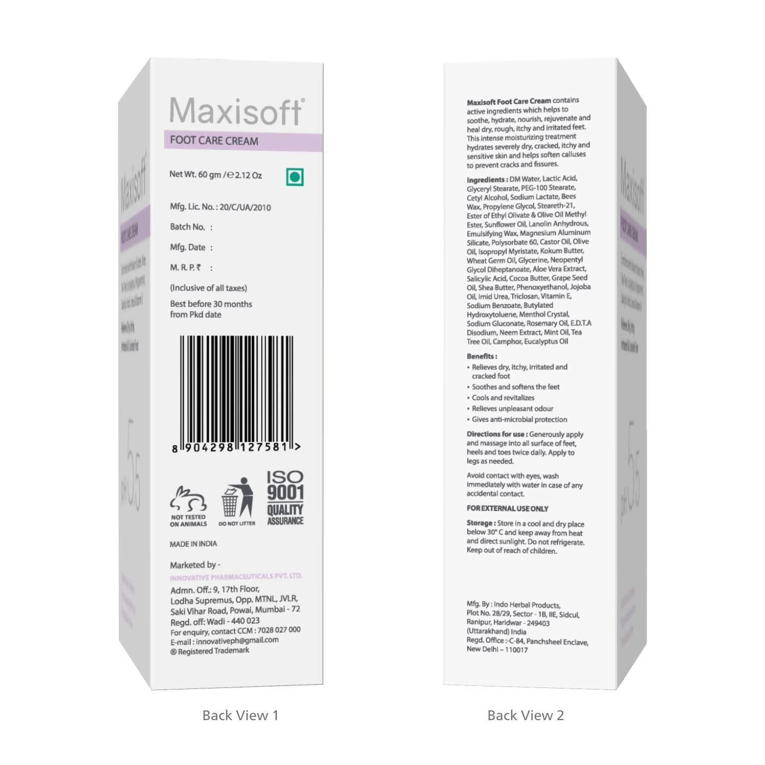 Maxisoft Foot Care Cream - Distacart