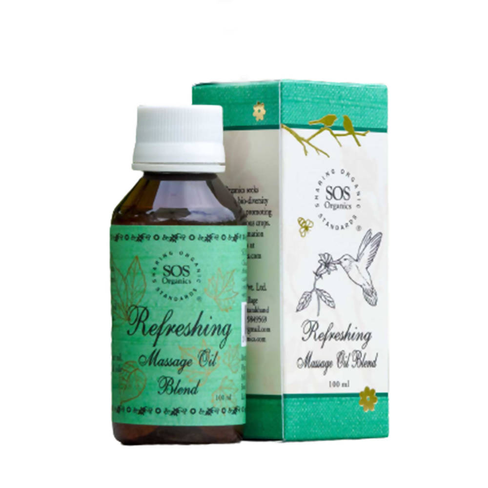 SOS Organics Refreshing Massage Oil Blend - Distacart