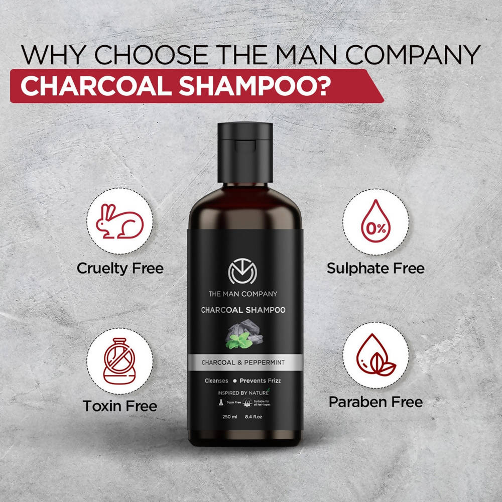 The Man Company Charcoal Shampoo - Distacart