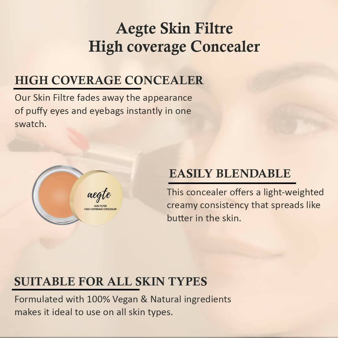 Aegte Skin Filter High Coverage Concealer - Golden Glow - Distacart