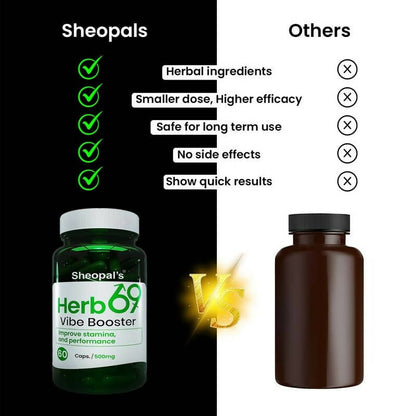 Sheopal's Herb 69 Vibe Booster Capsules - Distacart