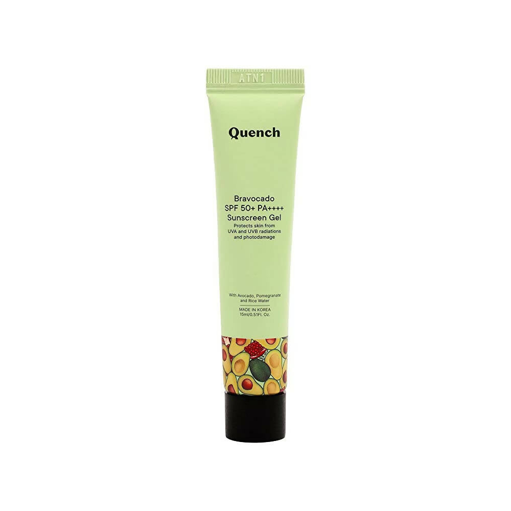 Quench Botanics Bravocado SPF 50+ PA++++ Sunscreen Gel - Distacart