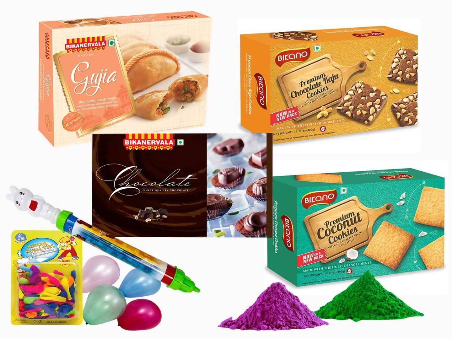 Bikano Chocolate Baked Bliss With Holi Colors - Distacart