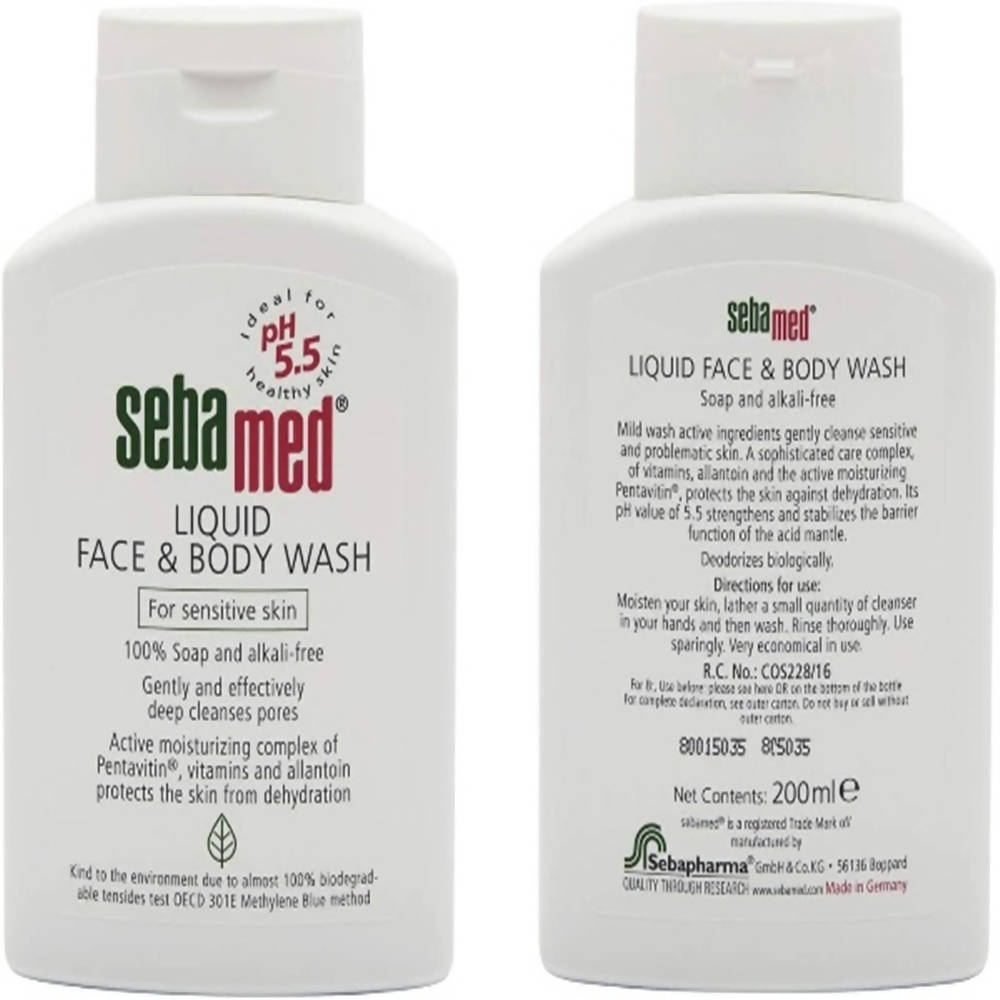 Sebamed Liquid Face And Body Wash uses