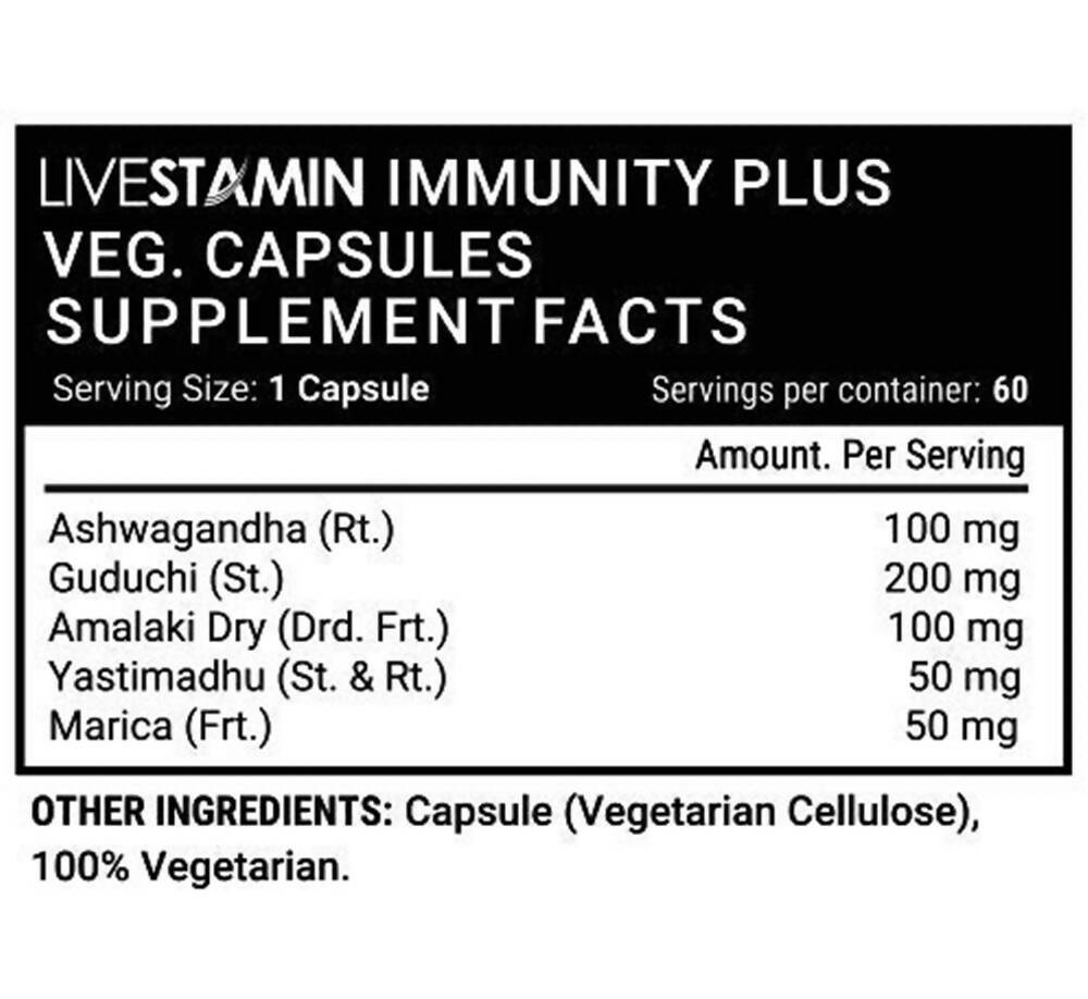 Livestamin Immunity Plus Capsules - Distacart