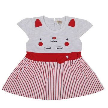NammaBaby Baby Girl's A-Line Mini Frock Dress - Red 120 - Distacart