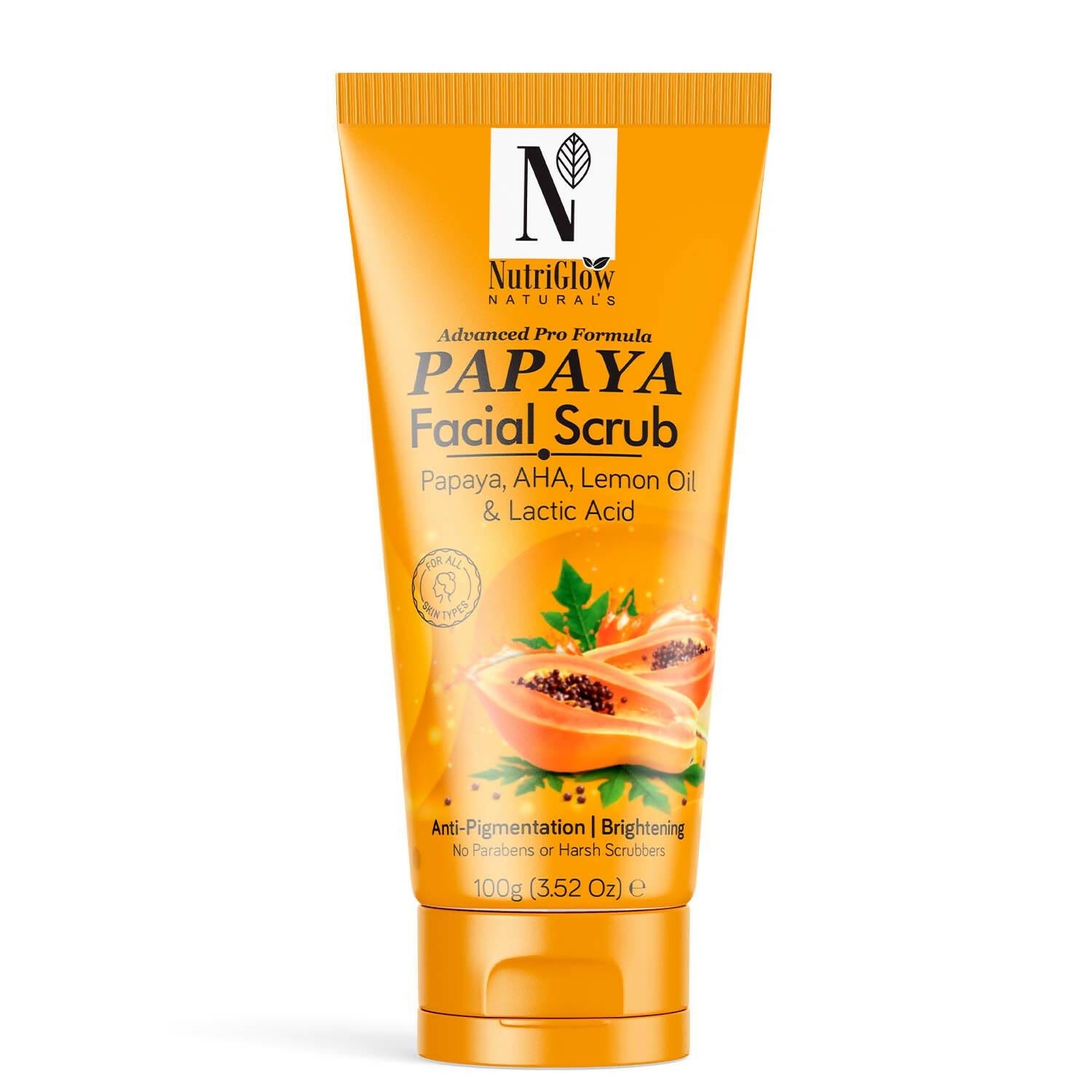 NutriGlow NATURAL'S Papaya Facial Scrub - Distacart