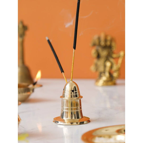 eCraftIndia Yellow Brass Incense Stick Holder - Distacart