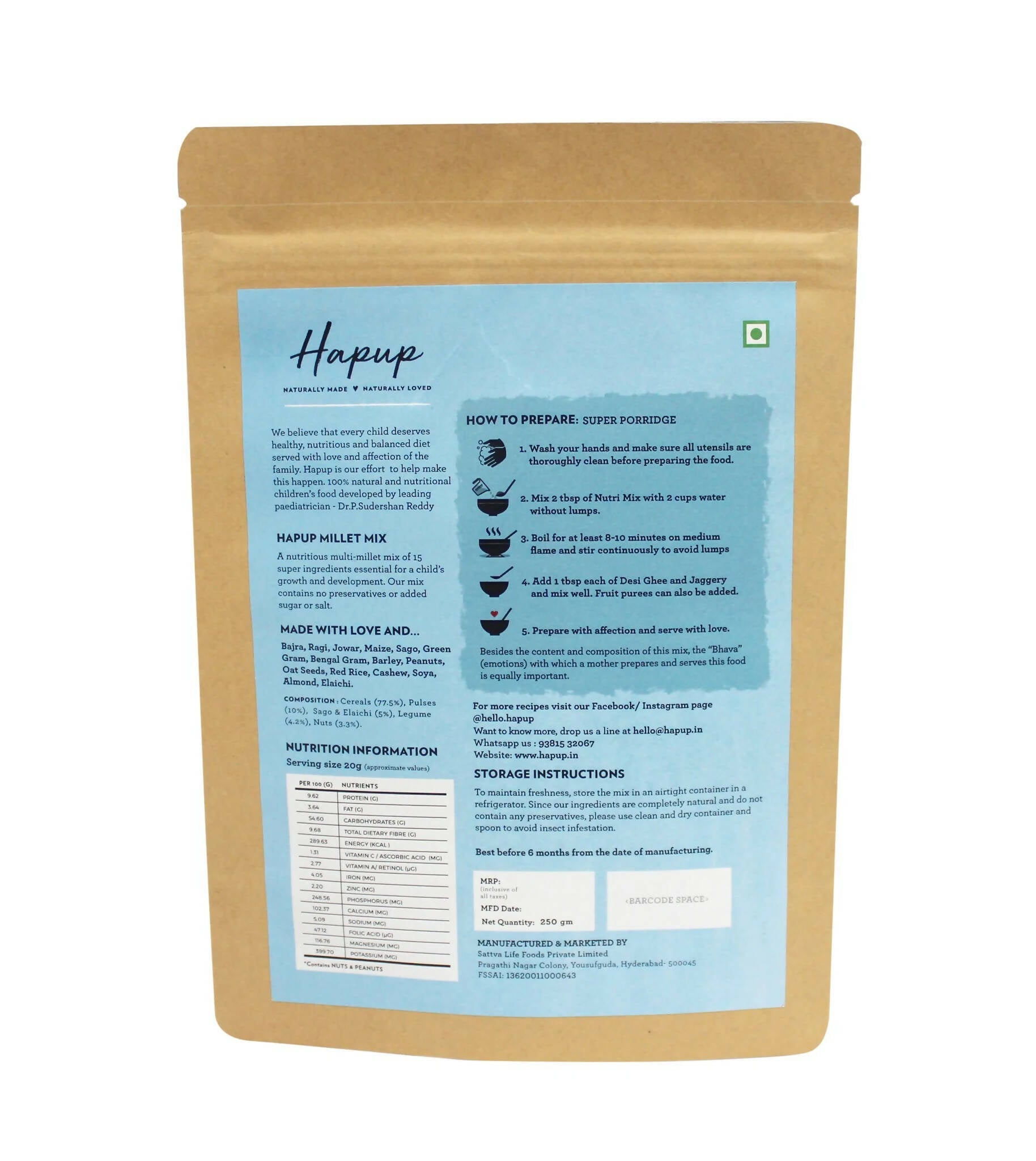 Hapup Millet Mix - Distacart