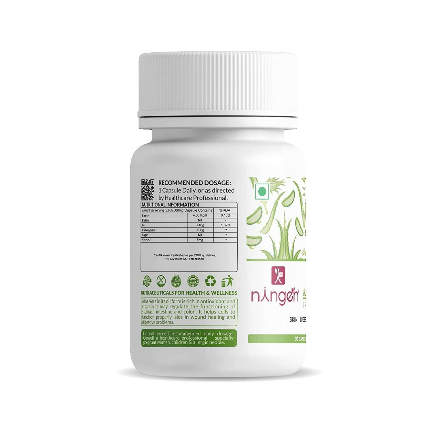 Ningen Aloe Vera Oil Capsules - Distacart