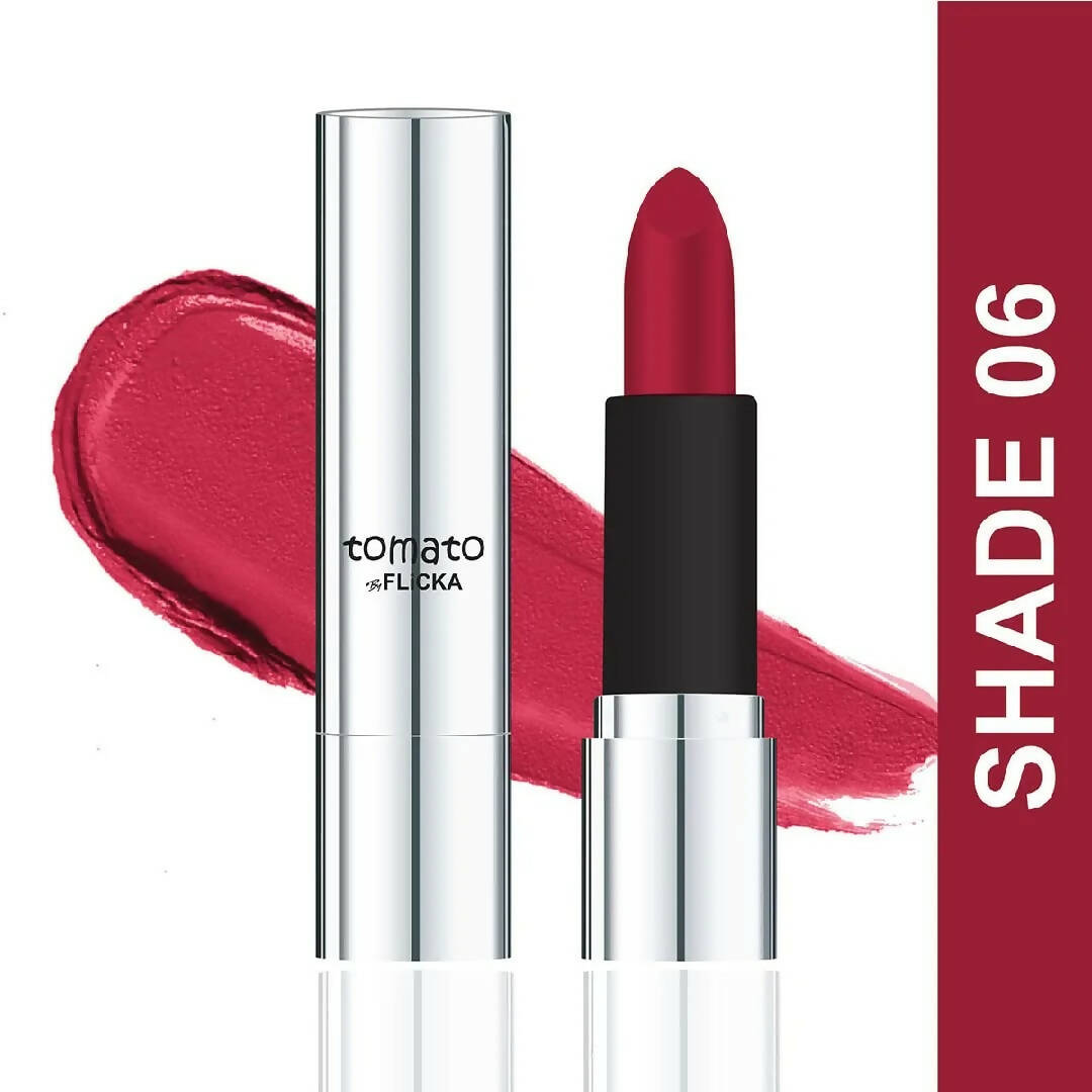 FLiCKA Tomato Maroon Matte Finish Lipstick Shade 06 - Distacart