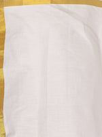 Thumbnail for Sethukrishna Boys Gold-Toned & White Solid Shirt and Dhoti Set - Distacart
