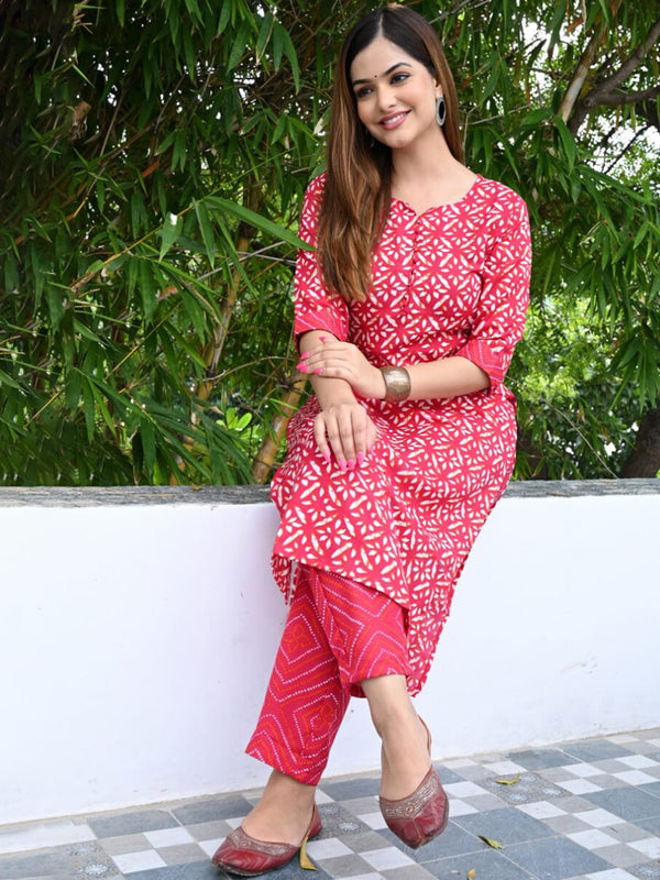 Kalini Kalini Women Floral Printed Kurta with Trousers - Distacart