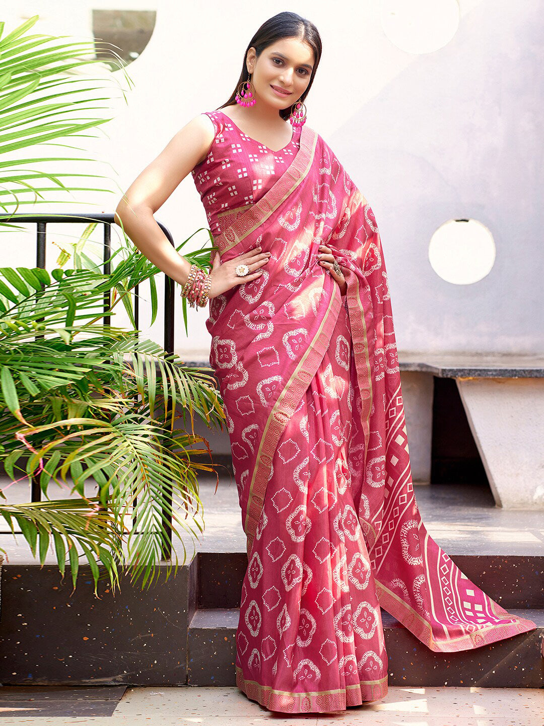 Kalini Zari Art Silk Jamdani Saree - Distacart