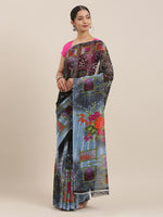 Thumbnail for Kalini Pack Of 2 Printed Poly Georgette Sarees - Distacart