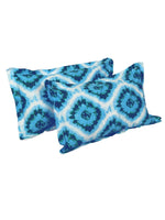 Thumbnail for Story@home Blue & Pink Ethnic Motifs Pure Cotton 152TC Queen Bedsheet With 2 Pillow Covers - Distacart