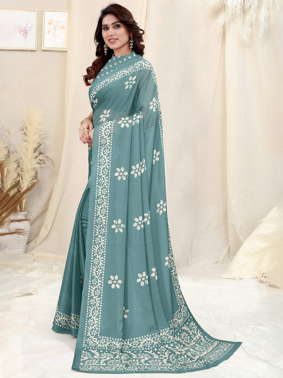 Kalini Batik Printed Saree - Distacart