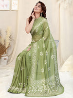 Thumbnail for Kalini Printed Batik Saree - Distacart