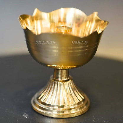 Brass Gulab Diya - Distacart