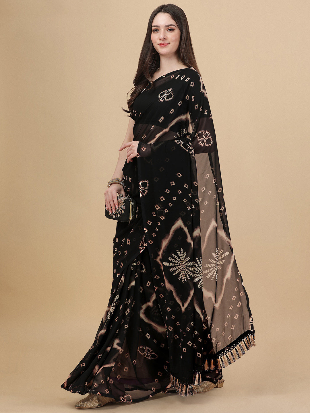 Mitera Jaali Chanderi Saree - Distacart