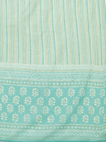 Thumbnail for HERE&NOW Women Off White Ethnic Motifs Printed Pure Cotton Kurta with Palazzos & With Dupatta - Distacart