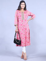 Thumbnail for HERE&NOW Printed Straight Regular Fit Kurta - Distacart